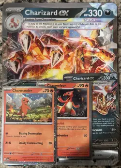 Pokemon Charizard ex Jumbo PROMO + Promo Cards - Image 1