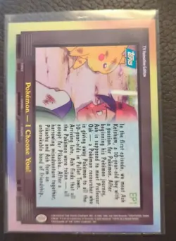 Pokemon - I Choose You! EP1 Non-Holo Blue Label Topps Series 2 Pokemon Card - Image 2