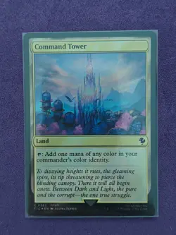 MTG Command Tower (0382) - Surge Foil Commander: FIC - Image 1