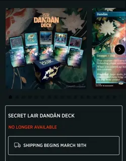 PRESALE IN TRANSIT Dandan Secret Lair Magic: The Gathering Sealed Deck - Image 2