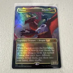 Tiamat Borderless Foil NM AFR adventures In The Forgotten Realms 298 - Image 1