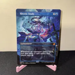 Rhystic Study (Anime Borderless) Wilds of Eldraine: Enchanting Tales Regular MTG - Image 1