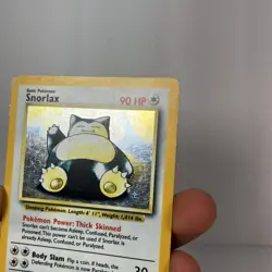 Pokemon Snorlax Jungle Holo Card 11/64 Misprint No Symbol MP - Image 3