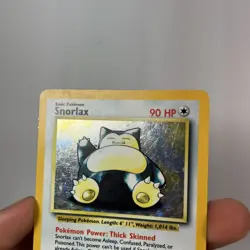 Pokemon Snorlax Jungle Holo Card 11/64 Misprint No Symbol MP - Image 4