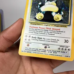 Pokemon Snorlax Jungle Holo Card 11/64 Misprint No Symbol MP - Image 5