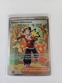 Pokemon TCG Ethan's Adventure Special Illustration Rare Full Art Holo 236/182 - Image 1
