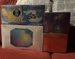 Pokemon TCG Scarlet Violet UPC ETB Lot Terapagos Stellar Crown Paradox Rift - Image 1