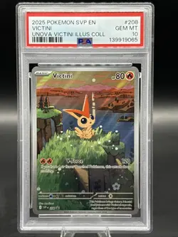 Pokemon TCG - Victini - 208 - Scarlet And Violet - Black Star Promo - PSA 10 - Image 1