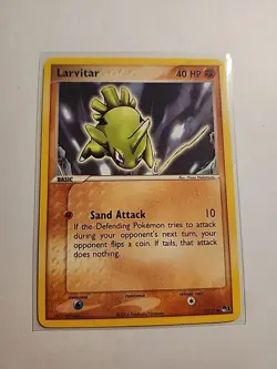 Pokemon Larvitar #11/17 Common - 2004 Pop Series 1 - Image 1
