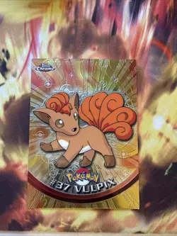 2000 Topps Chrome Pokemon Vulpix #37 Near Mint NM Vintage! - Image 1
