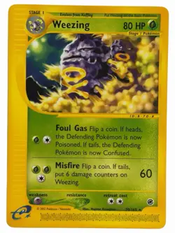 Weezing - 70/165 Expedition 2002 - E-Reader WOTC - Pokemon TCG - Image 1
