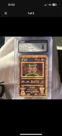 Pokemon Ancient Mew Movie 2000 Promo Holo CGC 8 - Image 1