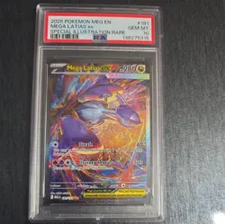 2025 Pokemon Mega Evolution Latias ex Special Illustration Rare #181/132 PSA 10 - Image 1