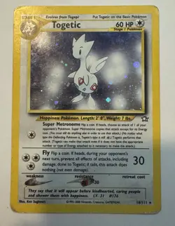 Togetic 16/111 - Neo Genesis 2000 Pokemon Holo Rare - LP - Vintage WOTC - Image 2