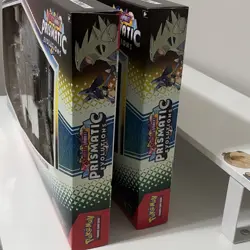 2 Pokemon Prismatic Evolutions Lucario ex & Tyranitar ex Premium Collection Box - Image 3