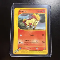 Pokemon Ponyta 2002 Aquapolis E Reader 102/147 (LP) - Image 1