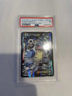 2016 POKEMON XY BLACK STAR PROMO BLASTOISE EX #XY122 HOLO PSA 7 NM #131704765 - Image 1