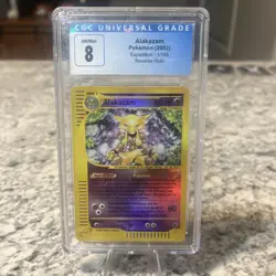 Pokemon TCG Alakazam Expedition Base Set 33/165 Regular Rare CGC 8.5 - Image 2