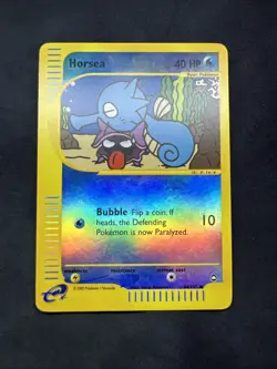 Horsea 084/147 Aquapolis 2002 Reverse Holo Pokemon TCG RARE - LP - Image 1