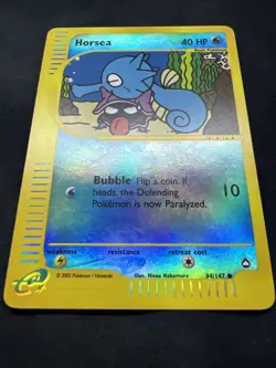 Horsea 084/147 Aquapolis 2002 Reverse Holo Pokemon TCG RARE - LP - Image 4