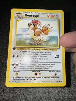 ROUCOUPS RARE - POKEMON 22/102 SET DE BASE EDITION 1 FR - Image 3