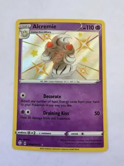 Alcremie SV058/SV122 Rare Shiny Shining Fates Shiny Vault Pokemon NM - Image 1
