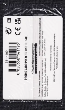 Pokemon Pikachu on the Ball 001/005 Pokemon Futsal Sealed - Image 2