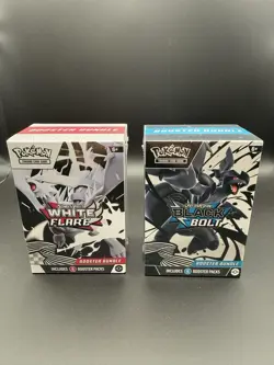 Pokemon TCG Black Bolt and White Flare Booster Bundles Factory Sealed - Image 1