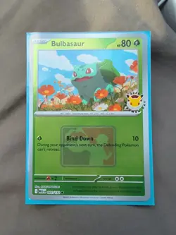 Pokemon TCG Bulbasaur 001/132 stamped 30th anniversary #1 League Promo - Image 1