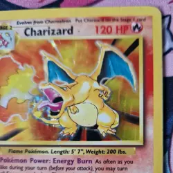 Pokemon TCG: Charizard 4/102 Base Set Holo Rare LP-MP - Image 3