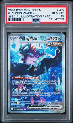 2024 POKEMON TEF EN-TEMPORAL FORCES #205 WALKING WAKE EX PSA 10 - Image 1