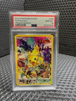 Pikachu 160/159: Crown Zenith FA Secret Rare: PSA 10 - English - Image 1