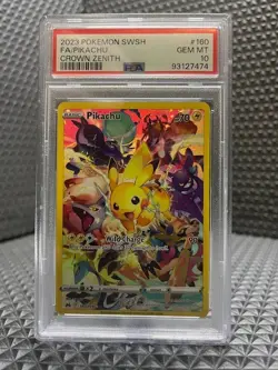 Pikachu 160/159: Crown Zenith FA Secret Rare: PSA 10 - English - Image 2