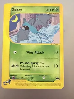 2003 Pokemon Zubat 118/144 Skyridge Regular non holo Never Played - Image 1