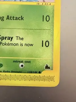 2003 Pokemon Zubat 118/144 Skyridge Regular non holo Never Played - Image 5