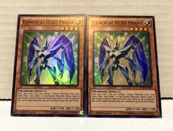 Yugioh Elemental Hero Prisma FUEN-EN047 Lot Of 2 Super Rare NM/M 1st Edition - Image 1