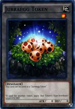 Token: Jurraegg - SR04-ENTKN - Common - Unlimited Edition NM Yugioh Dinosmasher' - Image 1
