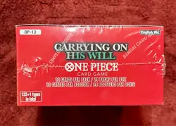 One-Piece OP-13 Carrying On His Will Booster Box - SEALED - Image 2