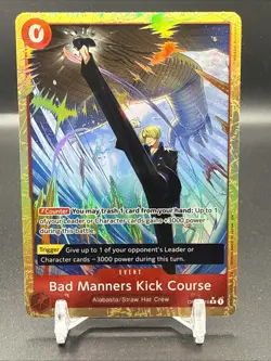 PRB02 One Piece The Best 2 English Bad Manners Kick Course Alt Art #OP04-016 - Image 1
