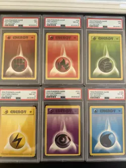 First Edition PSA Graded Energy Card Set - 1999 Pokemon TCG - Image 1