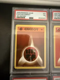 First Edition PSA Graded Energy Card Set - 1999 Pokemon TCG - Image 2