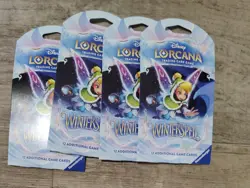 Disney Lorcana WINTERSPELL Booster Packs Sealed IN HAND! Lot of 4 - Image 1