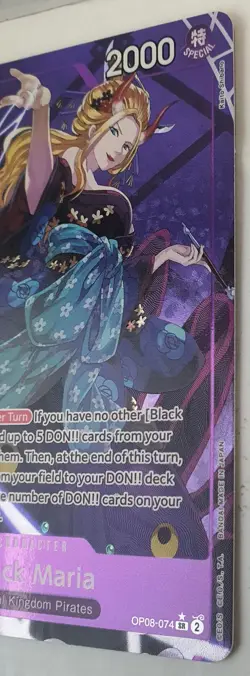 Black Maria OP08-074 - SR Alt Art- One Piece TCG Card Game - English Two Legends - Image 3