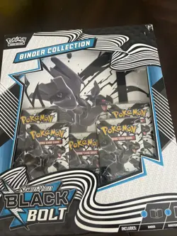 Pokemon TCG Scarlet Violet Black Bolt Binder Collection - Image 1