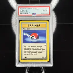 Poke Ball #64/64 1st Edition Jungle PSA 10 Pokemon Card - Image 1
