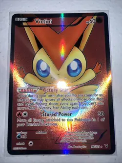 Pokemon Victini Noble Victories Full Art Ultra Rare Card 98/101 Ding In Corner - Image 1