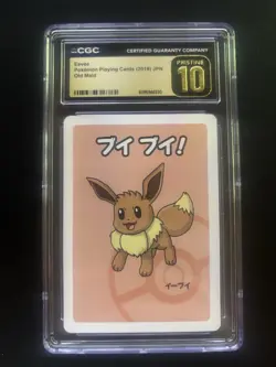 2019 Pokemon Japanese Playing Cards Old Maid Eevee CGC 10 PRISTINE - Image 1