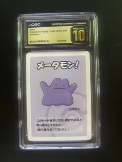 2019 Pokemon Japanese Old Maid Playing Cards Ditto CGC 10 PRISTINE - Image 1