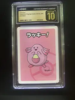 CGC 10 PRISTINE Chansey Old Maid 2019 Japanese Pokemon Card Playing Card - Image 1