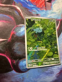 Pokemon TCG Bulbasaur Scarlet & Violet 151 Art Rare Card 166/165 - Image 5